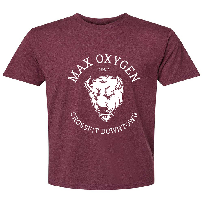 Max Oxygen CrossFit Buffalo White Mens - T-Shirt