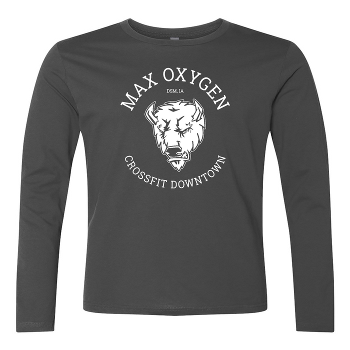 Max Oxygen CrossFit Buffalo White Mens - Long Sleeve