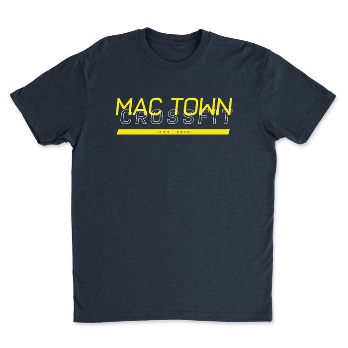 Mac Town CrossFit Black and Yellow Mens - T-Shirt