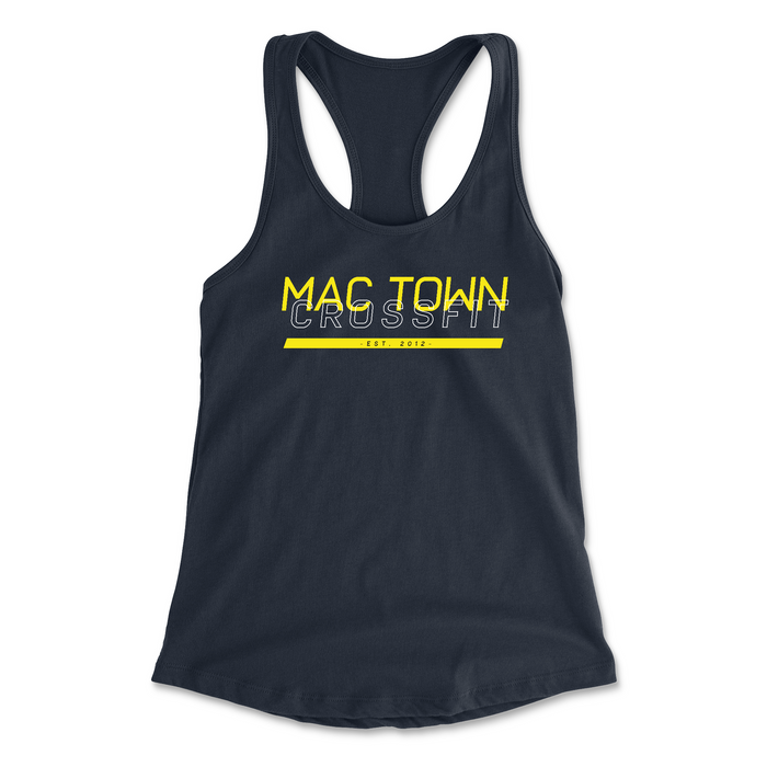 Mac Town CrossFit Black and Yellow Womens - Tank Top