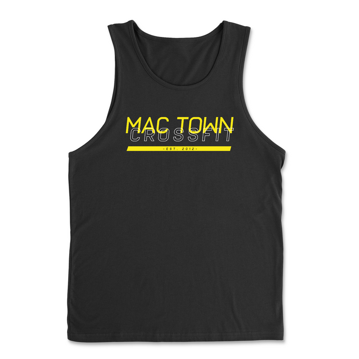 Mac Town CrossFit Black and Yellow Mens - Tank Top