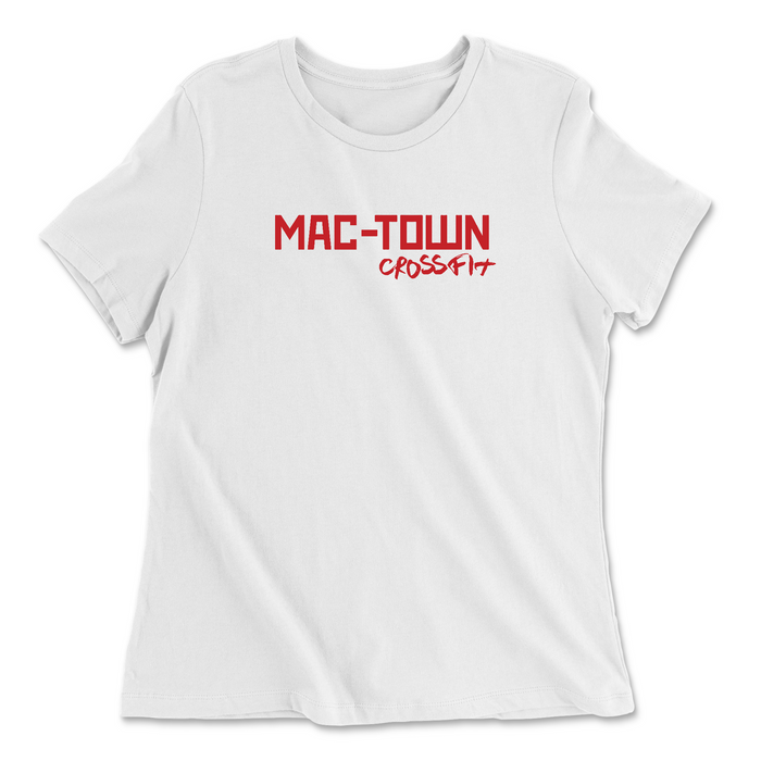 Mac Town CrossFit Red Womens - Relaxed Jersey T-Shirt