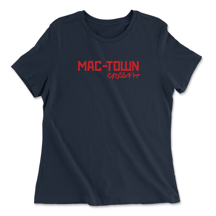 Mac Town CrossFit Red Womens - Relaxed Jersey T-Shirt