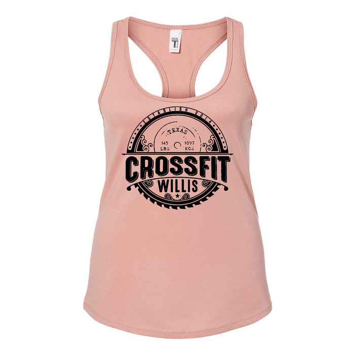 Womens 2X-Large DESERT_PINK Tank Top (Front Print Only)