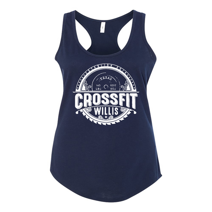 Womens 2X-Large Midnight_Navy Tank Top (Front Print Only)