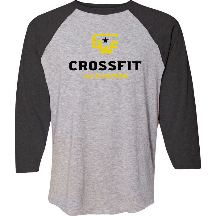CrossFit Washington Standard (Yellow) Mens - 3/4 Sleeve