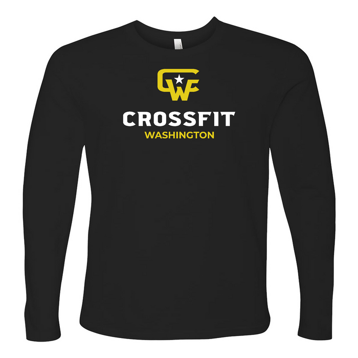 CrossFit Washington Standard (Yellow and White) Mens - Long Sleeve