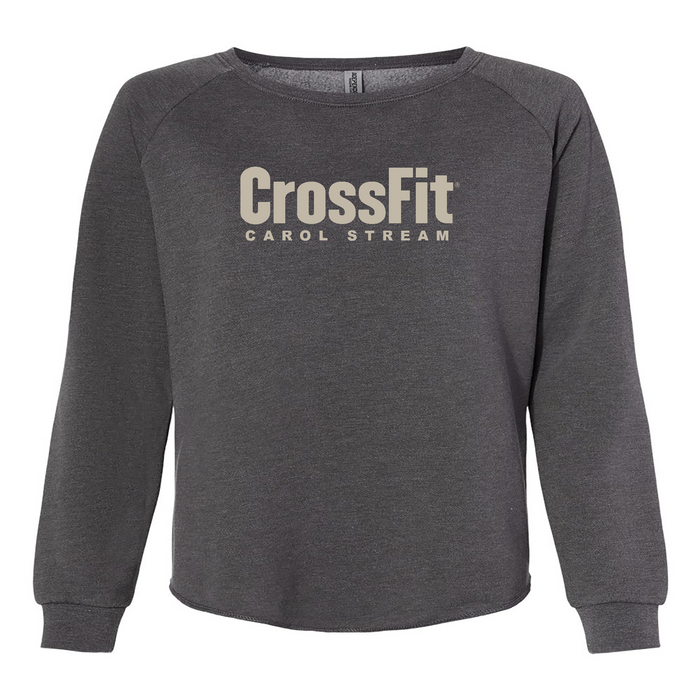CrossFit Carol Stream Gray Womens - CrewNeck