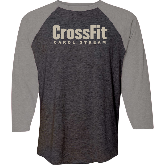 CrossFit Carol Stream Gray Mens - 3/4 Sleeve