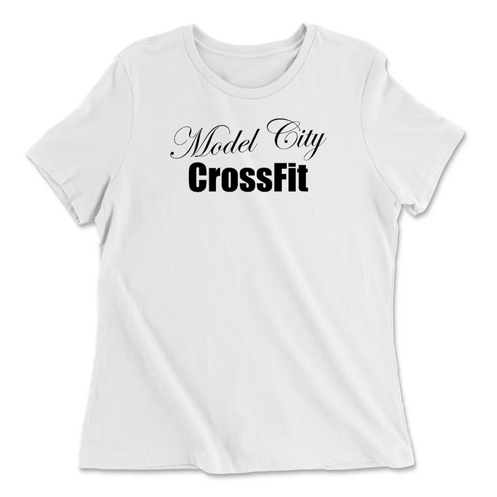 Model City CrossFit Script Womens - Relaxed Jersey T-Shirt