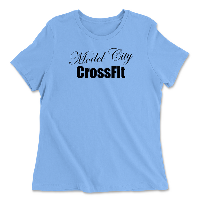 Model City CrossFit Script Womens - Relaxed Jersey T-Shirt