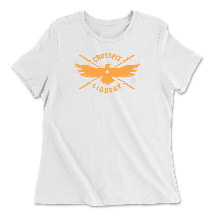CrossFit Lindsay Orange Womens - Relaxed Jersey T-Shirt
