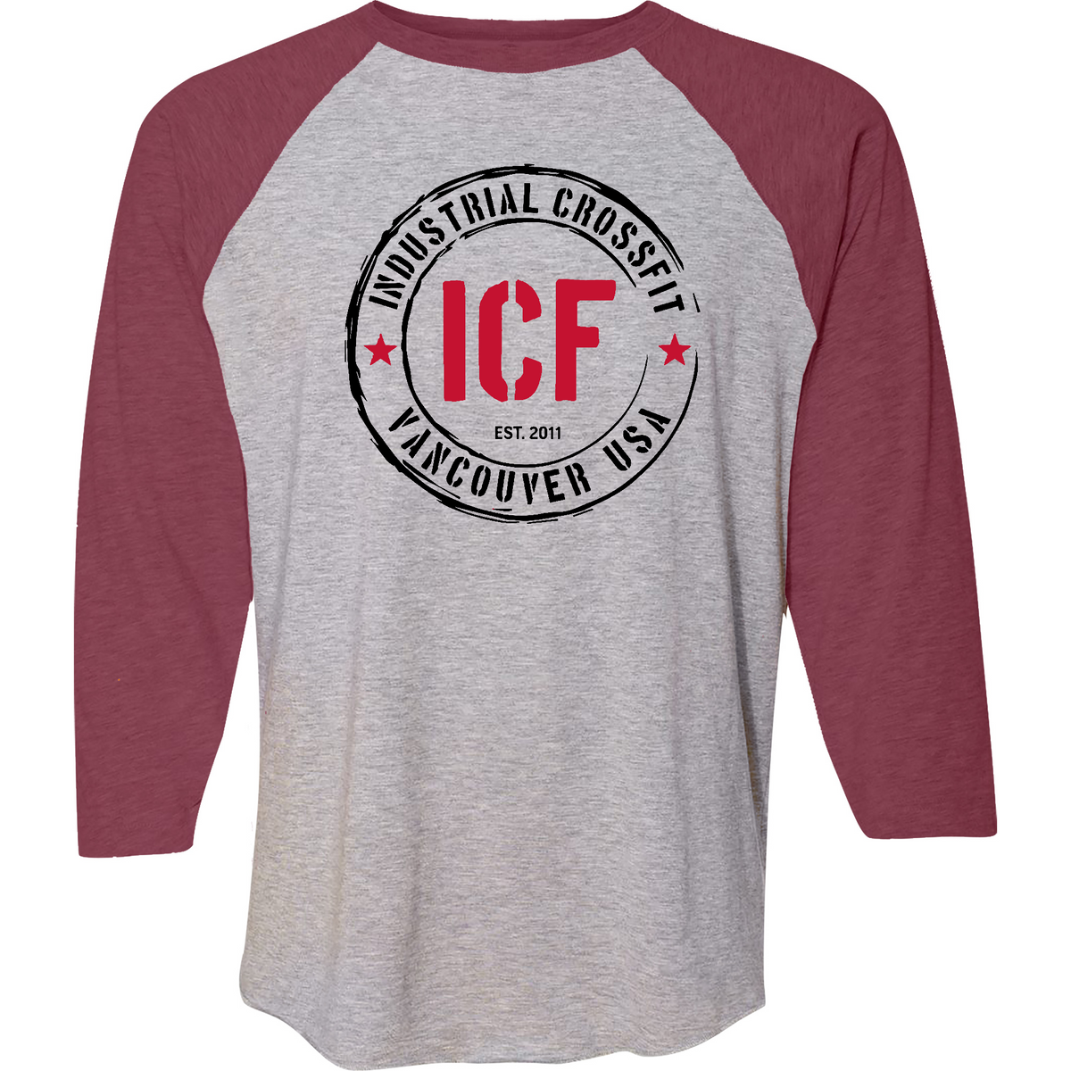 crossfit men's baseball tee — Fully Amped