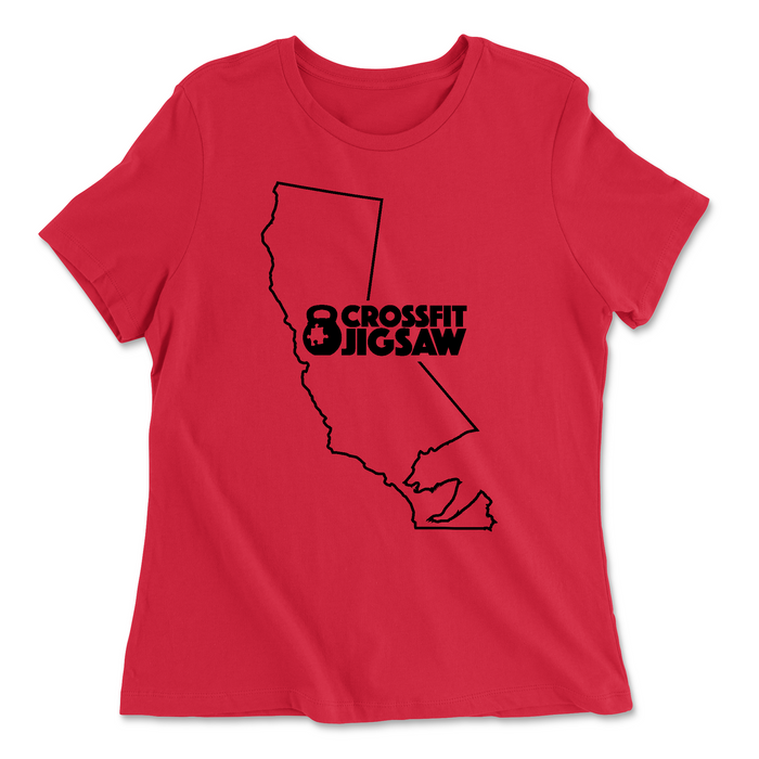 CrossFit Jigsaw State Bear Womens - Relaxed Jersey T-Shirt