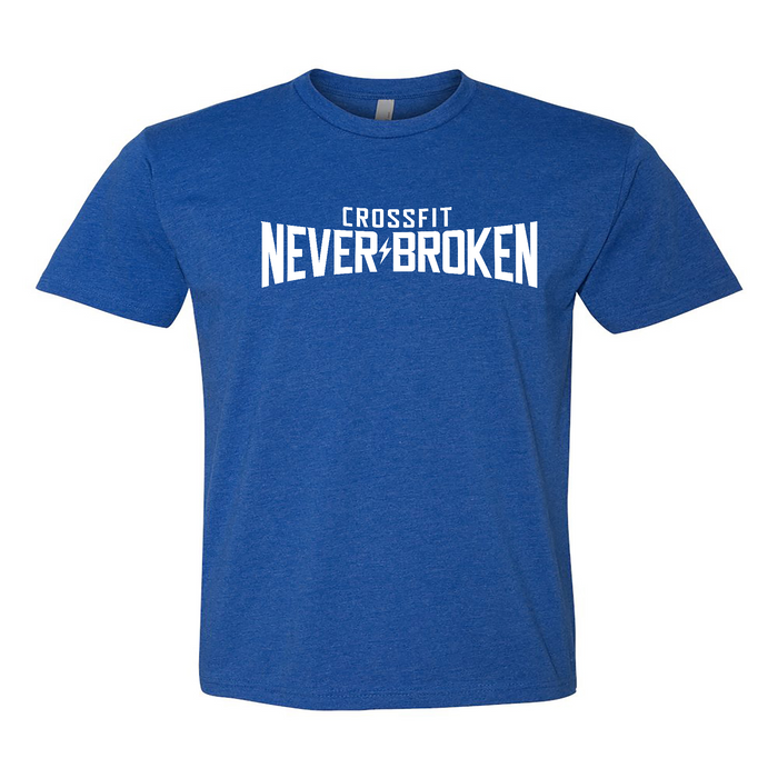 CrossFit Never Broken White Mens - T-Shirt
