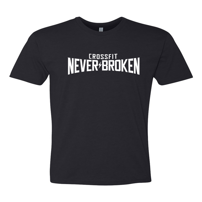 CrossFit Never Broken White Mens - T-Shirt
