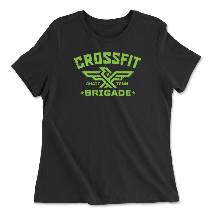 CrossFit Brigade Peridot Green Womens - Relaxed Jersey T-Shirt