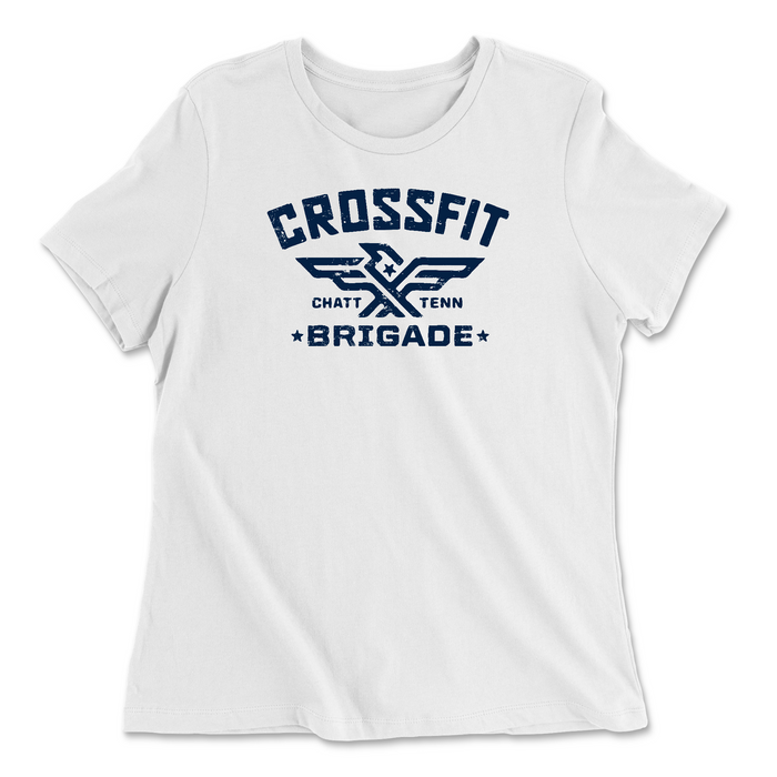 CrossFit Brigade Navy Womens - Relaxed Jersey T-Shirt