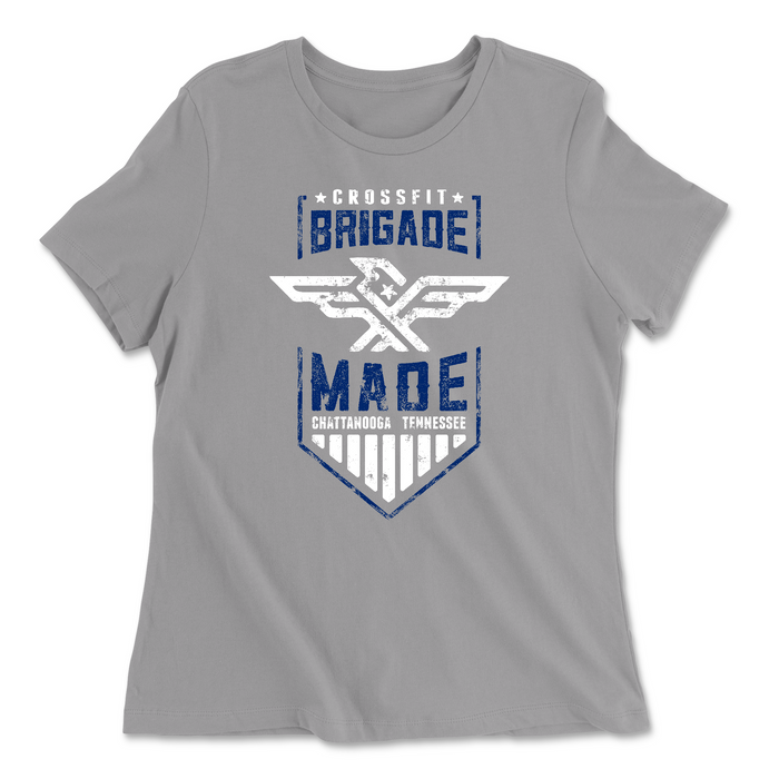 CrossFit Brigade Bridage Made Blue Womens - Relaxed Jersey T-Shirt