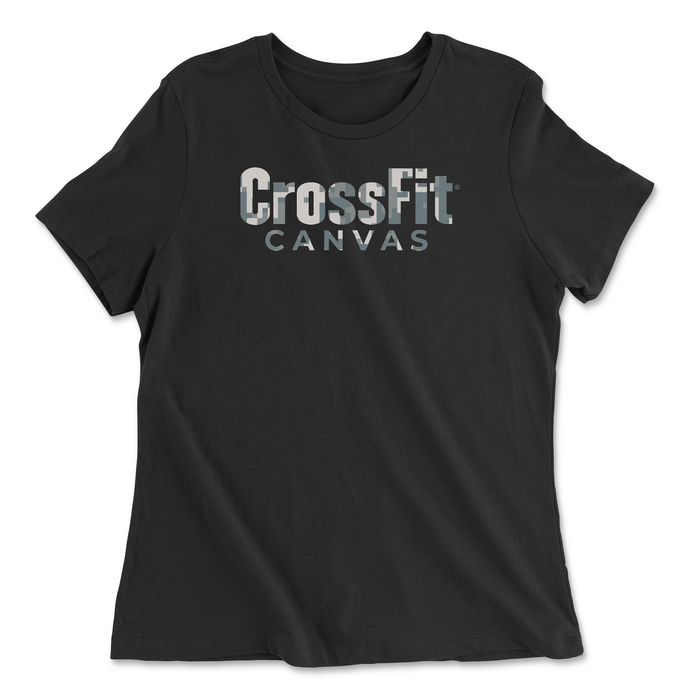CrossFit Canvas Camo 4 Womens - Relaxed Jersey T-Shirt