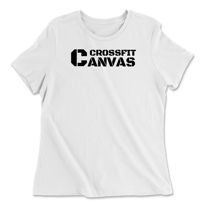 CrossFit Canvas Flag Womens - Relaxed Jersey T-Shirt