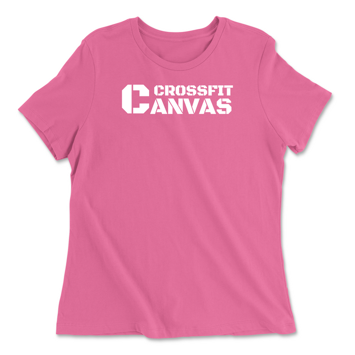 CrossFit Canvas Flag Womens - Relaxed Jersey T-Shirt