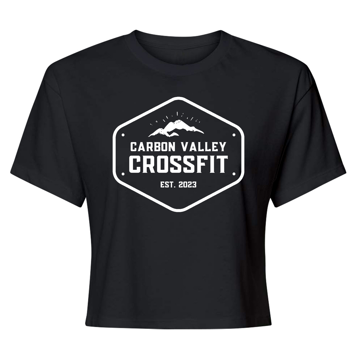 Carbon Valley CrossFit CVCF MTNS Womens Crop Top — Fully Amped