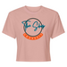 Womens 2X-Large Desert Pink Crop Top T-Shirt