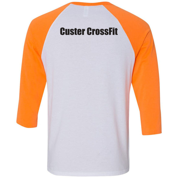 Custer CrossFit - 202 - Horizontal - Men's Baseball T-Shirt