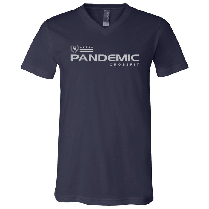 CrossFit Pandemic - 200 - Gray - Men's V-Neck T-Shirt