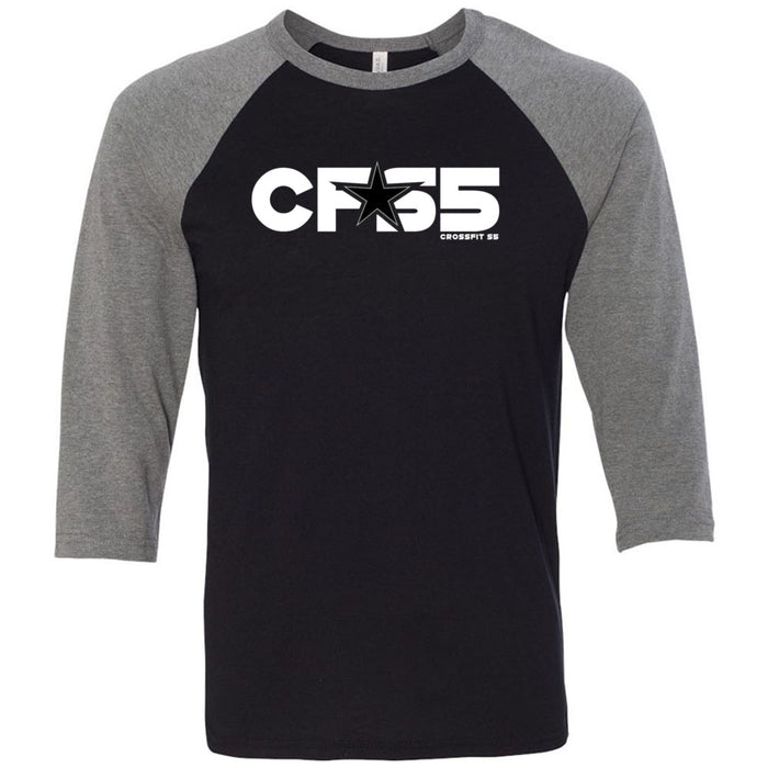 CrossFit S5 - 100 - White Star - Men's Baseball T-Shirt