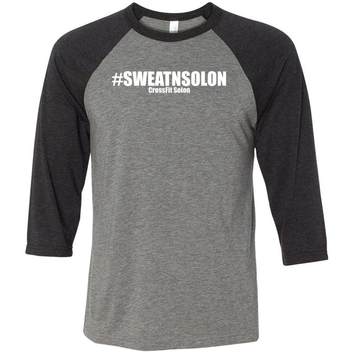 CrossFit Solon - 202 - #SweatNSolon - Men's Baseball T-Shirt