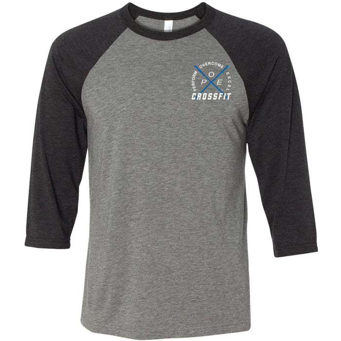 Perform Overcome Excel CrossFit - 100 - Pocket - Men's Baseball T-Shirt