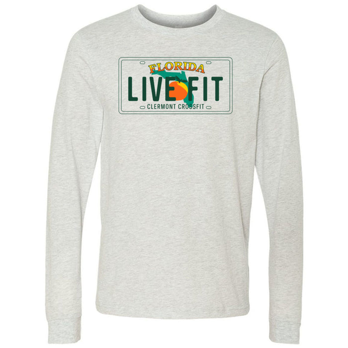 Clermont CrossFit - 100 - License Plate 3501 - Men's Long Sleeve T-Shirt