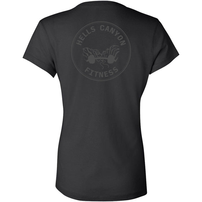 Hells Canyon CrossFit - 200 - Gray - Women's V-Neck T-Shirt