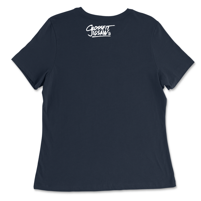 CrossFit Jigsaw Flag Womens - Relaxed Jersey T-Shirt
