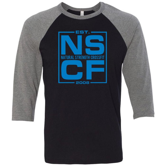 Natural Strength CrossFit - 100 - Est 2008 - Men's Baseball T-Shirt