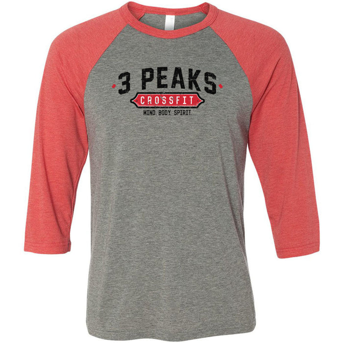 3 Peak CrossFit - 100 - Standard - Men's Baseball T-Shirt