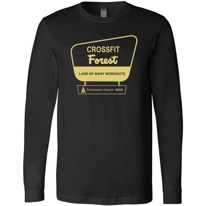 CrossFit Forest - 100 - Parks 3501 - Men's Long Sleeve T-Shirt