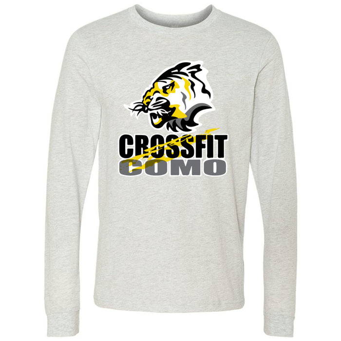 CrossFit Como - 100 - Stacked - Men's Long Sleeve T-Shirt