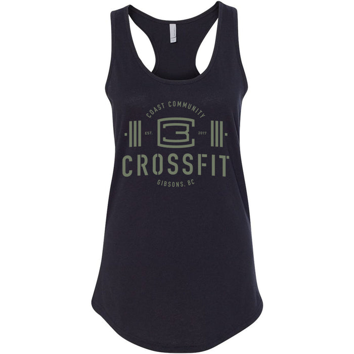 CrossFit Gibsons - 100 - New Logo (Green) - Women's Tank