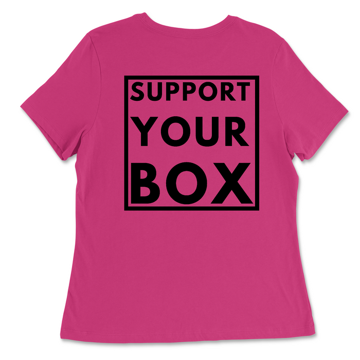 Hub City CrossFit Support Your Box Womens - Relaxed Jersey T-Shirt