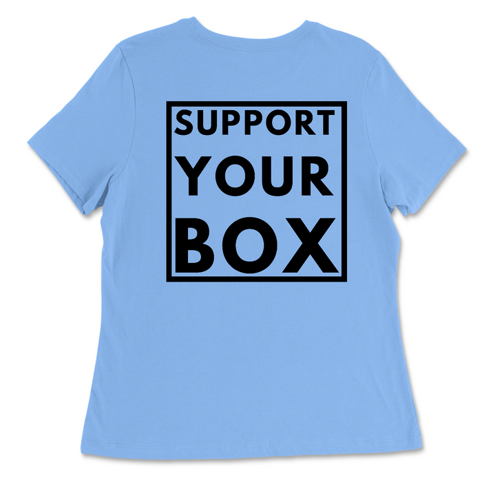 Hub City CrossFit Support Your Box Womens - Relaxed Jersey T-Shirt