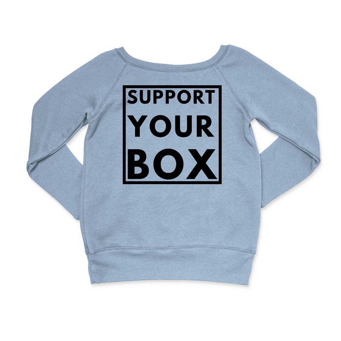 Hub City CrossFit Support Your Box Womens - CrewNeck