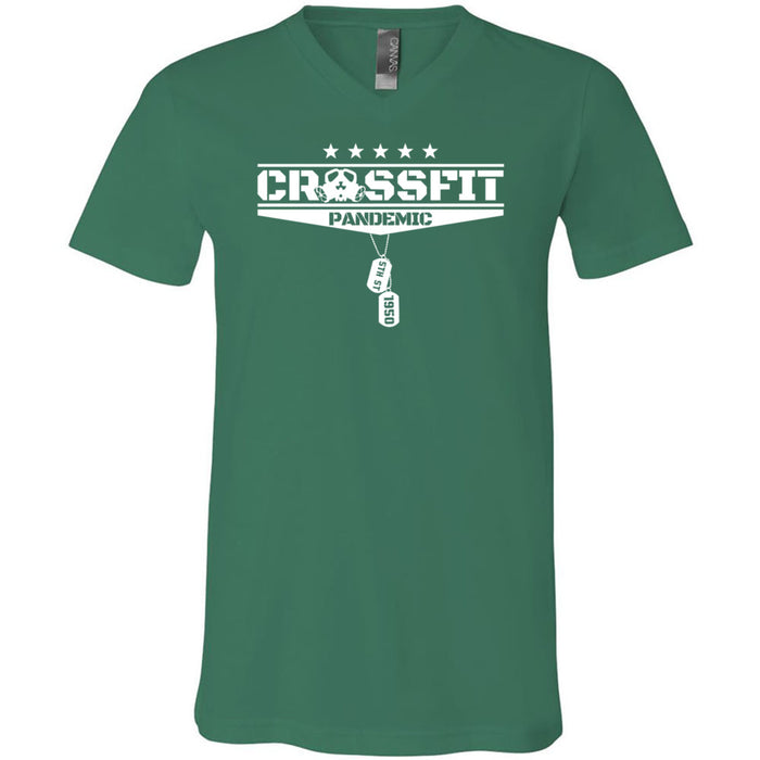 CrossFit Pandemic - 100 - Standard - Men's V-Neck T-Shirt