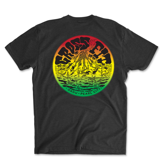 CrossFit Oahu Vintage Island (Rasta) - Mens - T-Shirt