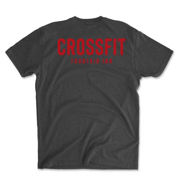 CrossFit Fountain Inn Pocket (Red) - Mens - T-Shirt