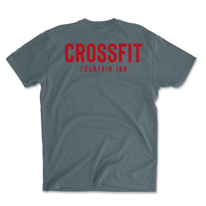 CrossFit Fountain Inn Pocket (Red) - Mens - T-Shirt