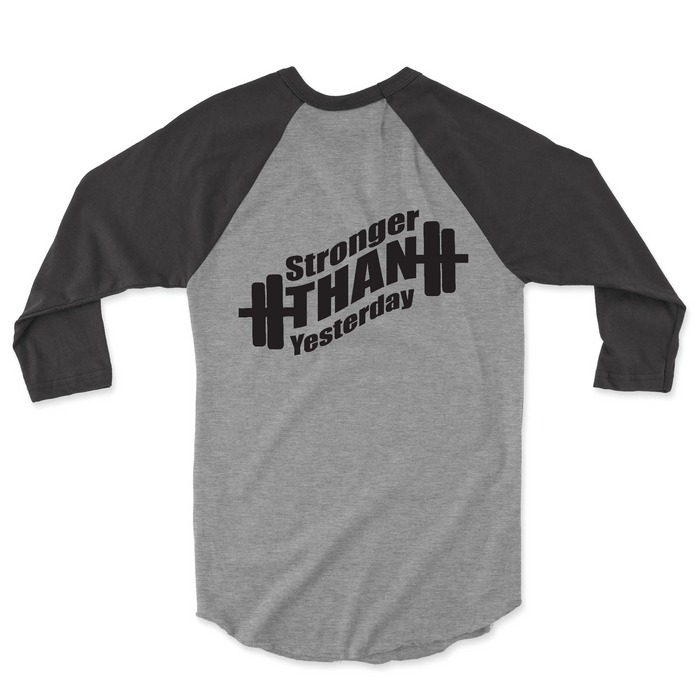 CrossFit Great Barrington Stronger Than Yesterday Mens - 3/4 Sleeve