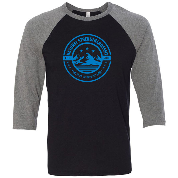 Natural Strength CrossFit - 100 - Mountain - Men's Baseball T-Shirt